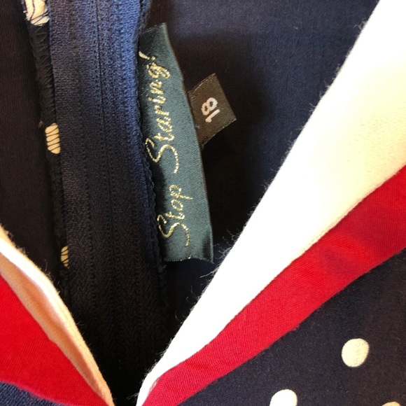 Stop Staring || Vintage Polka dot Swing Dress - Picture 6 of 12